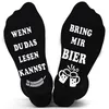 Lustige Socken „Wenn du das lesen kannst – Bring mir Bier“ Produktbild-Vorschau 3