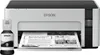 A white Epson EcoTank printer with a bottle of black ink next to it. A document is being printed. Náhľad obrázku produktu