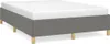 vidaXL Cadre de lit sans matelas gris foncé 140x200 cm Voir les images du produit 1