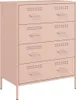 vidaXL Sideboard Rosa 68x39x89 cm Stahl Produktbild-Vorschau 2