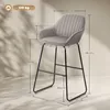 HOMCOM Barhocker 2er Set, Gepolstert Barstuhl mit Produktbild-Vorschau 3
