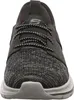 A front view of a black and gray Skechers sneaker. Anteprima dell’immagine prodotto