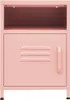 vidaXL Table de nuit rose 35x35x51 cm acier Voir les images du produit 3