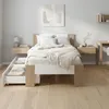 Holzbett 90x200 mit 2 Bettkästen Bett Eiche Braun Weiß Holz Náhled obrázku produktu 10