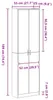 vidaXL Armadio con ripiano Bianco 55 x 25 x 189 cm Anteprima dell’immagine prodotto 8