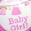 Oblique Unique Folien Luftballon It's a Baby Girl! rund Produktbild-Vorschau 2