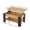 Couchtisch Wohnzimmertisch mit Liftplatte 90x50 cm Eiche Produktbild-Vorschau 3