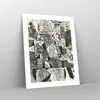 Poster - Poster ohne Rahmen - Abstraktion Vintage Schwarz - Produktbild-Vorschau 7