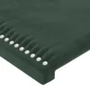 LED Kopfteil Dunkelgrün 200x5x118/128 cm Samt Produktbild-Vorschau 5