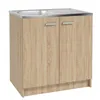 Stamar | Küchenschrank - Spüle - Armatur - Siphon - Sonoma Produktbild-Vorschau 2