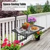 giantex Balkonhängetisch, Metall, klappbar, 5-stufig Produktbild-Vorschau 3