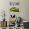 Gerahmtes Poster - Rahmen in heller Eiche - Wand Berg Produktbild-Vorschau 7