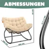 KESSER® Schaukelstuhl für drinnen & draußen Schaukelsessel Produktbild-Vorschau 7