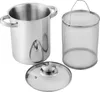 Michelino Edelstahl Spargeltopf 4 Liter Ø16cm, Höhe 20cm Produktbild-Vorschau 2
