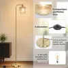 Retro stojaca lampa zo skla 170 cm stojaca lampa s nožným Náhľad obrázku produktu 3