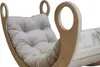 Dekokissen Baumwolle für Kinderwippe Velour hellbeige 120 x Produktbild-Vorschau 2