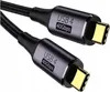 A close-up shot of two USB-C connectors on a black braided cable. Produktbild-Vorschau
