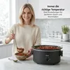 Olvy Slow Cooker 6L – Schongarer mit keramischem Innentopf Produktbild-Vorschau 3