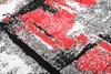 Tapiso Teppich MAYA Modern Schwarz Grau Rot Schlafzimmer  Produktbild-Vorschau 3