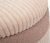 Pouf con contenitore 3 pezzi cm ø 40x49-35x42-31x38 Anteprima dell’immagine prodotto 8
