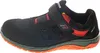 A side view of a black and red safety sandal. Produktbild-Vorschau