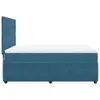 Boxspringbett mit Matratze Blau 160x200 cm Samt Produktbild-Vorschau 7