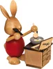 Drechslerei Kuhnert - Dekofigur Ostern Stupsi im Homeoffice Produktbild-Vorschau 2