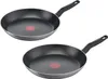 Two black frying pans are shown against a white background. Produktbild-Vorschau