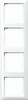 JUNG Rahmen 4-fach AS584WW AS 500 alpinweiss AS584WW Anteprima dell’immagine prodotto 3