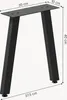 [en.casa] Pieds de table Mariager Pieds de meuble 2 pièces Voir les images du produit 3