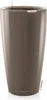 A taupe-colored planter with a high-gloss finish. Produktbild-Vorschau