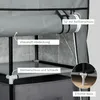 Armoire à linge, armoire pliante avec tiroirs, armoire à Voir les images du produit 5