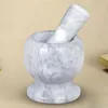 Mortier XXL en marbre avec pilon, diamètre 11 cm - robuste Voir les images du produit 3