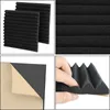 Jopassy 24X Akustikschaumstoff Selbstklebend Schwarz Produktbild-Vorschau 5