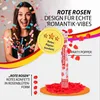 Party Popper 40cm Rote Rosen 5er Set Rosenblätter Hochzeit Produktbild-Vorschau 3
