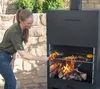 Westmann acier Barbecue four de terrasse noir 41x70x229 cm Voir les images du produit 3