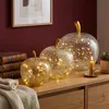 Apfel & 20er LED Licht & Timer Glas Dekoapfel transparent Ø Produktbild-Vorschau 5