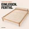 WOLKENLAND Lattenrost 140 x 200 cm | 23 Latten | Massivholz Produktbild-Vorschau 8