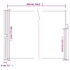 vidaXL Seitenmarkise Ausziehbar Schwarz 180x600 cm Produktbild-Vorschau 8