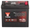 YUASA YBX3000 Starterbatterie 12V 45Ah 400A/EN B24 für Auto Produktbild-Vorschau 2