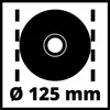 Einhell TC-AG 125/850 Meuleuse d'angle 12,5 cm 12000 tr/min Voir les images du produit 7