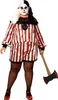 Atosa Clown Halloween Frau Kostüm Mehrfarbig 2XL Mehrfarbig Produktbild-Vorschau 7