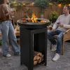 gril 3 v 1 s deskou teppanyaki a mísou na oheň pro terasu a Náhled obrázku produktu 24
