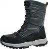 A black winter boot with laces and a gray sole, shown from the side against a white background. Produktbild-Vorschau