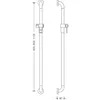 HEWI 477.33B110 92 Brausehalterstange Ser 477, matt, Produktbild-Vorschau 2