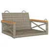 Ławka Bujana, Szara, 63X62X40 Cm, Polirattan Lumarko! Podgląd zdjęcia produktu 1