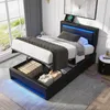 Polsterbett 90 x 190 cm, mit USB-Anschluss , mit Produktbild-Vorschau 3