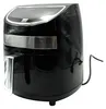A black air fryer with a silver accent band and handle, shown from a side-diagonal angle against a white background. Náhľad obrázku produktu
