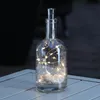 LED Lichterkette KORKEN - Flaschenverschluss - 15 warmweiße LED - 70cm - Timer - silber Produktbild-Vorschau