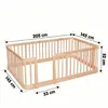Parc pour bébé 140 x 200 cm en bois naturel. Parc modulaire Voir les images du produit 6